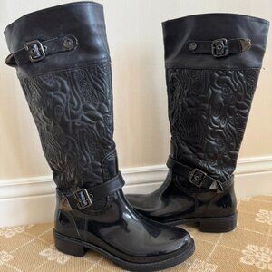 POSH Wellies knee high rain boots size 7